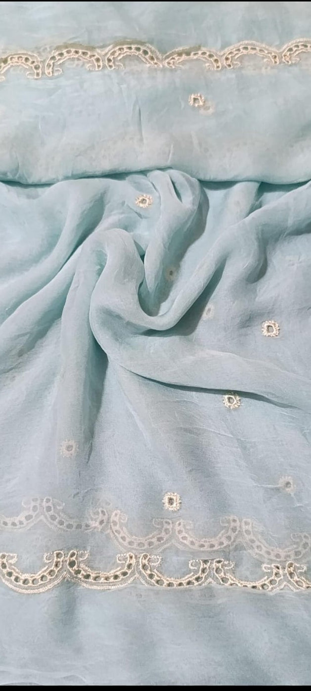 Maria b chiffon embroidered dupatta