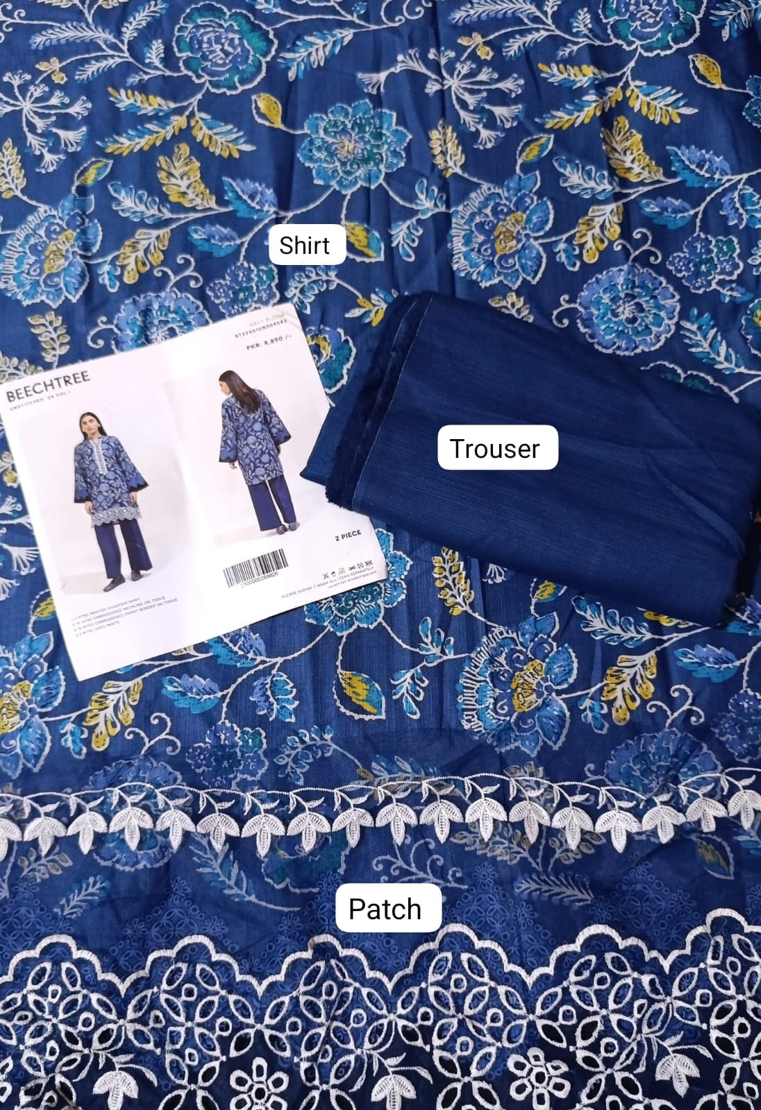 Beechtree khaddar  printed 2pc