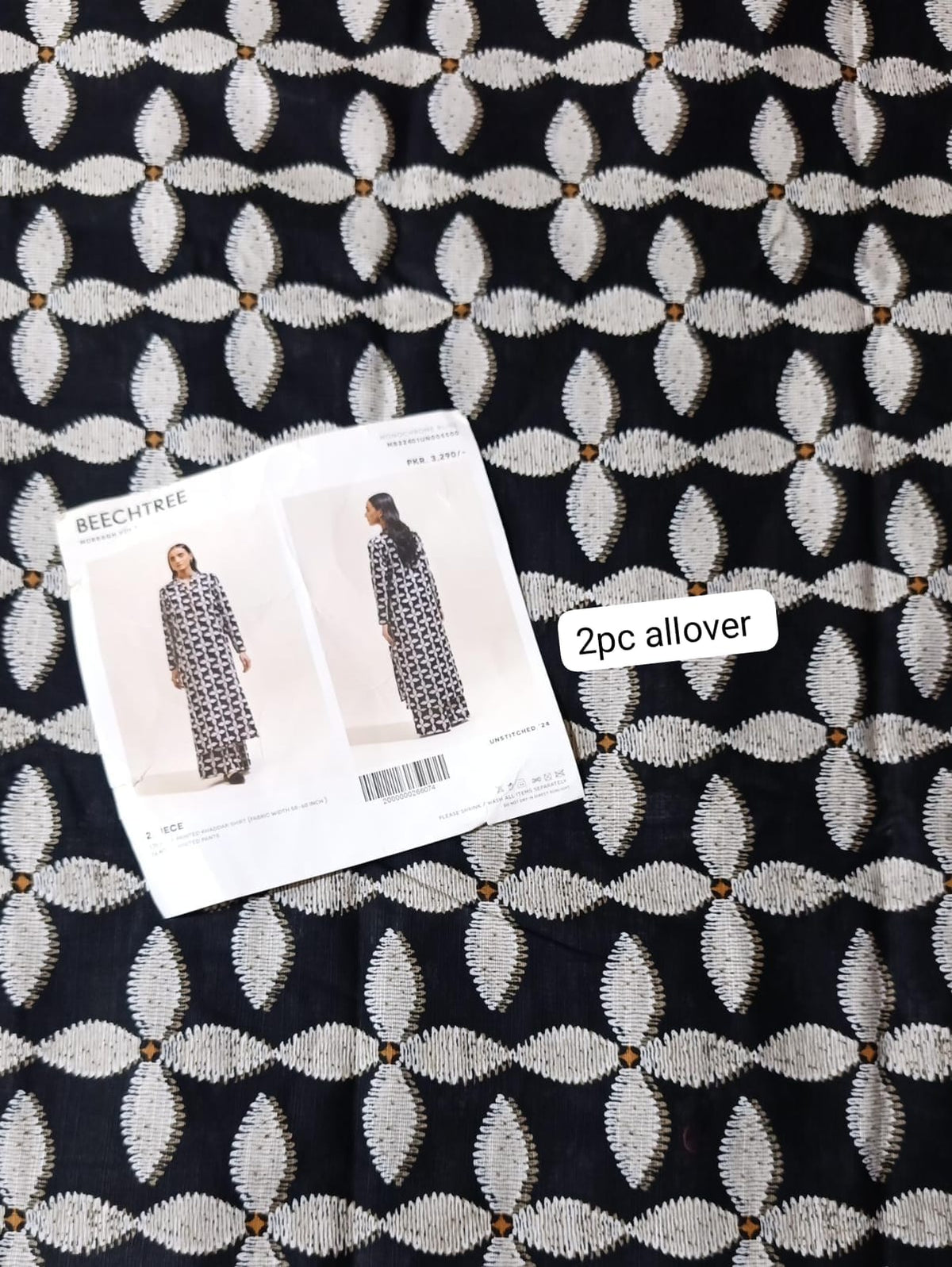 Beechtree khaddar allover printed 2pc
