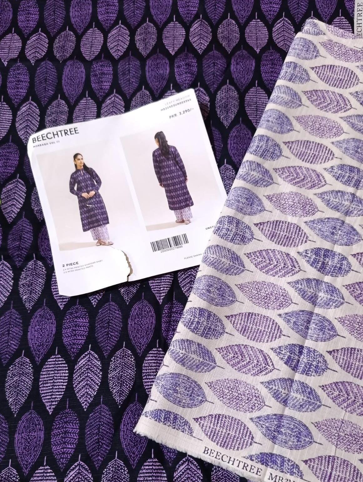 Beechtree khaddar  printed 2pc
