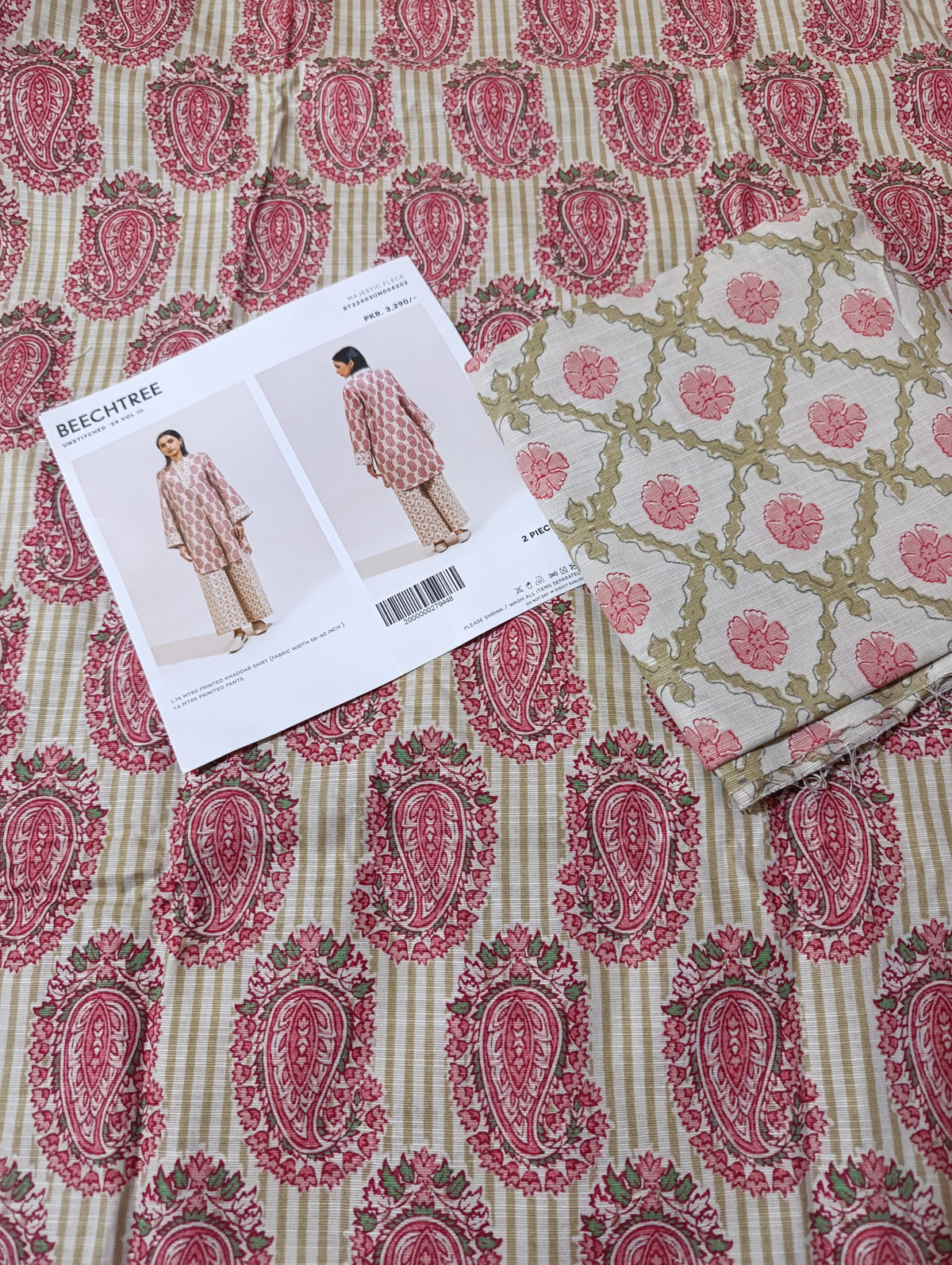 Beechtree khaddar  printed 2pc