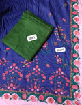 HussainRehar khaddar plain shirt trausar with printed shawl