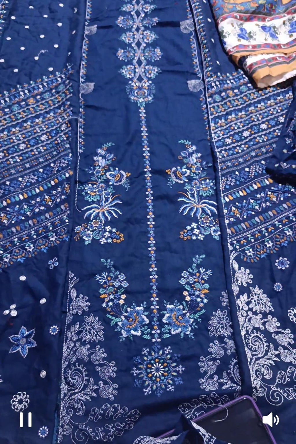 HussainRehar emb khaddar 2piece with right penals