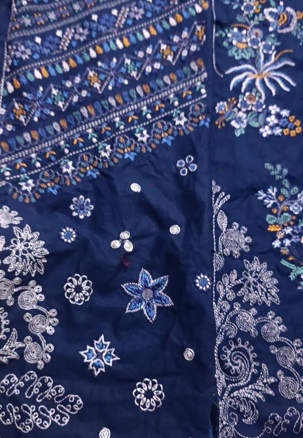 HussainRehar emb khaddar 2piece with right penals