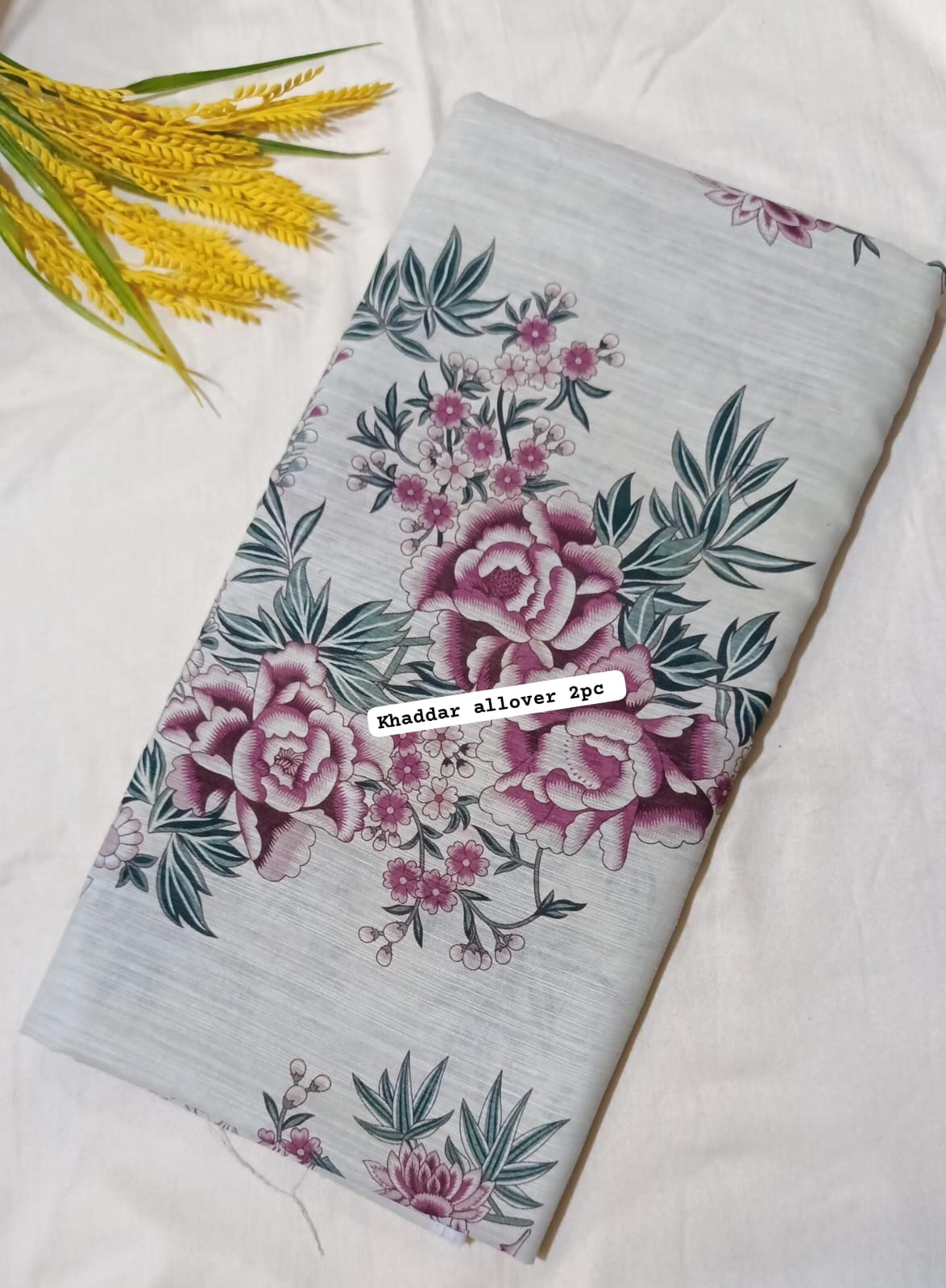 Khaadi printed allover khaddar 2pc