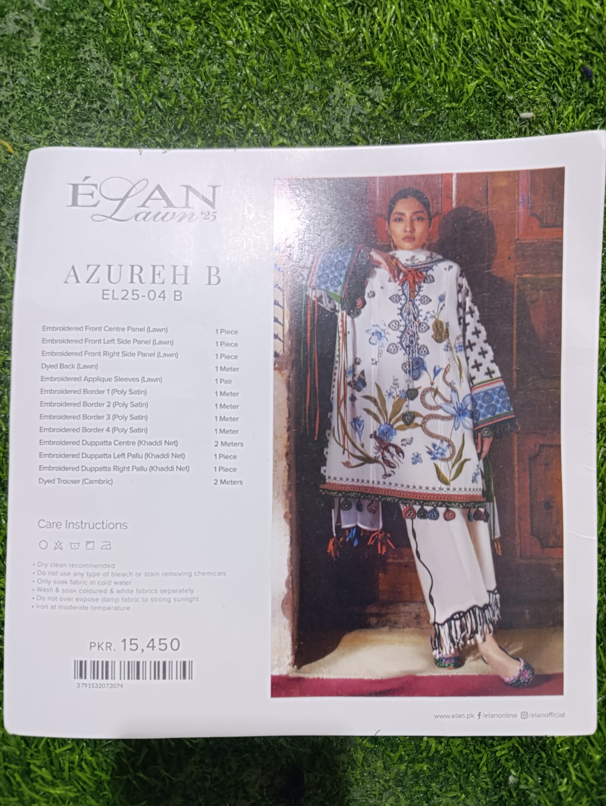 UNSTITCHED SUIT BY ELAN LAWN