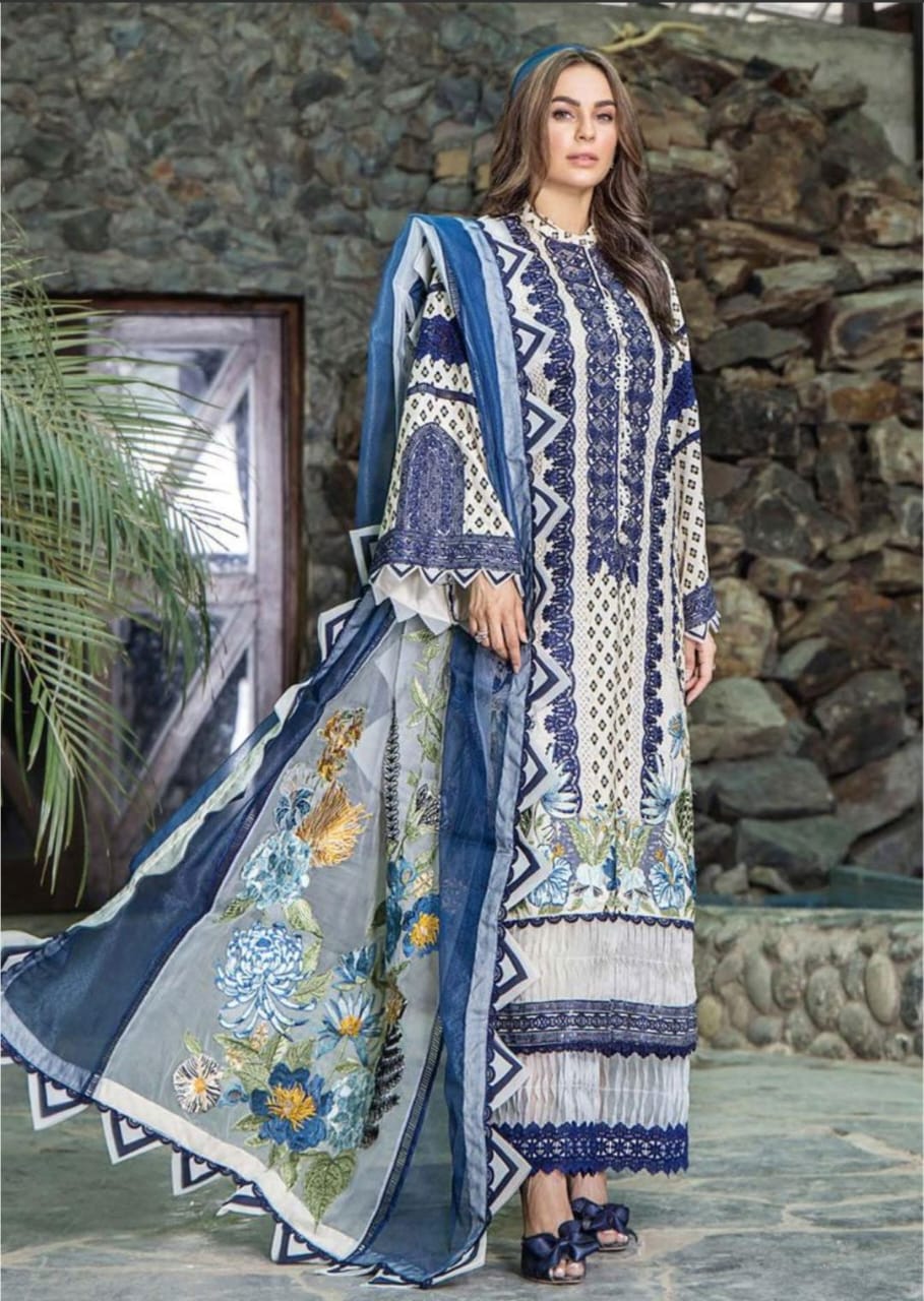 UNSTITCHED LAWN SUIT BY ESHAISHA