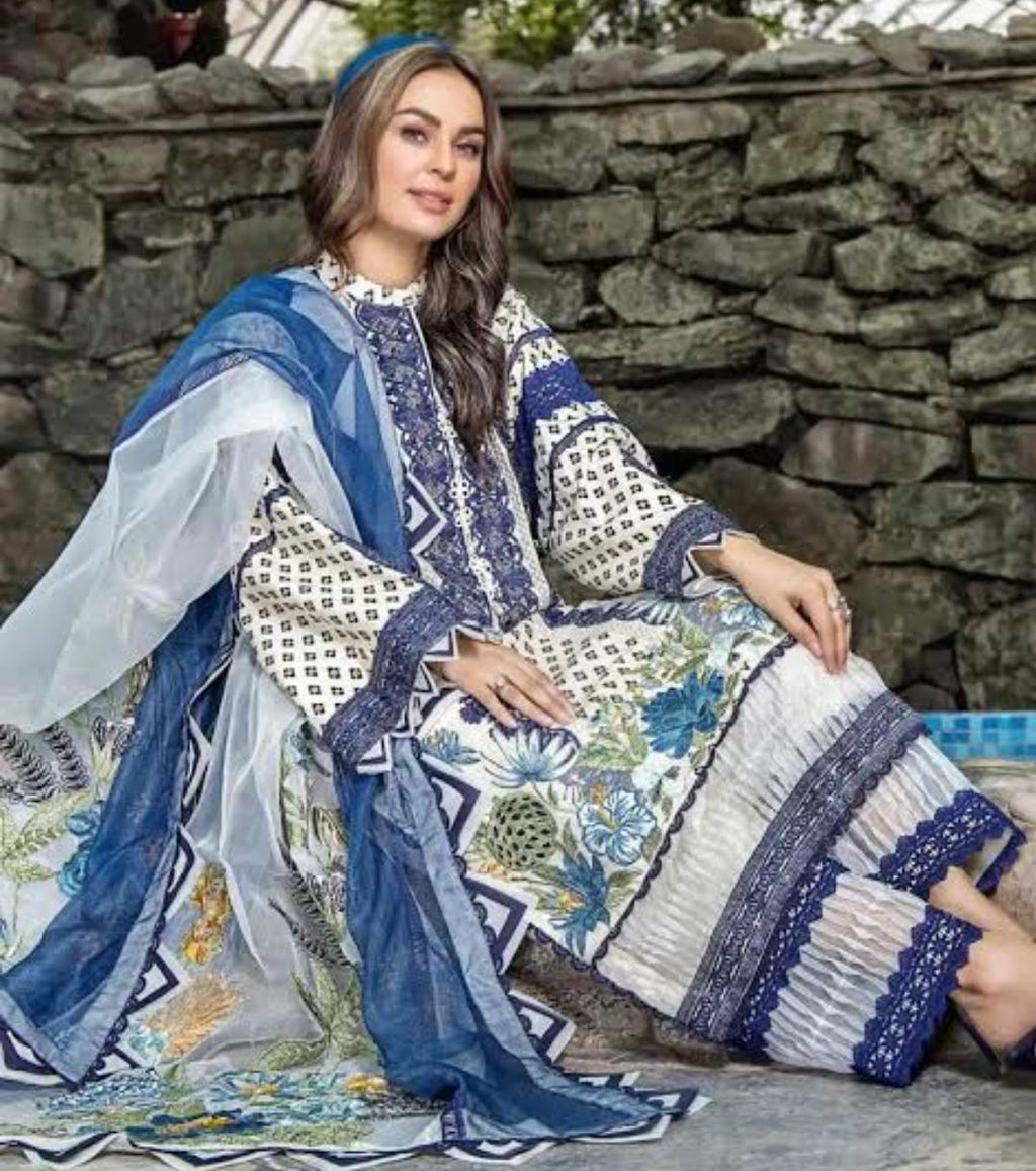 UNSTITCHED LAWN SUIT BY ESHAISHA