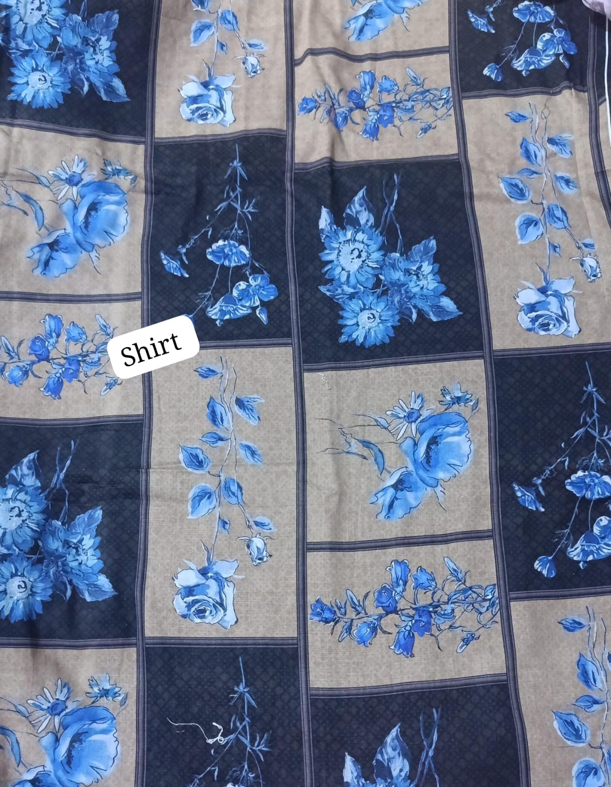 Kesariya winter printed khaddar shirt