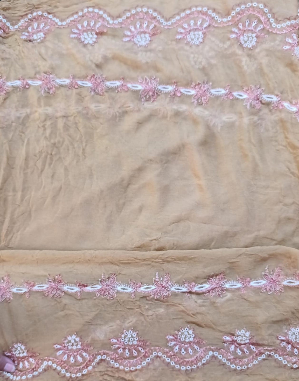 Hussain rehar chiffon emb dupatta bfresh