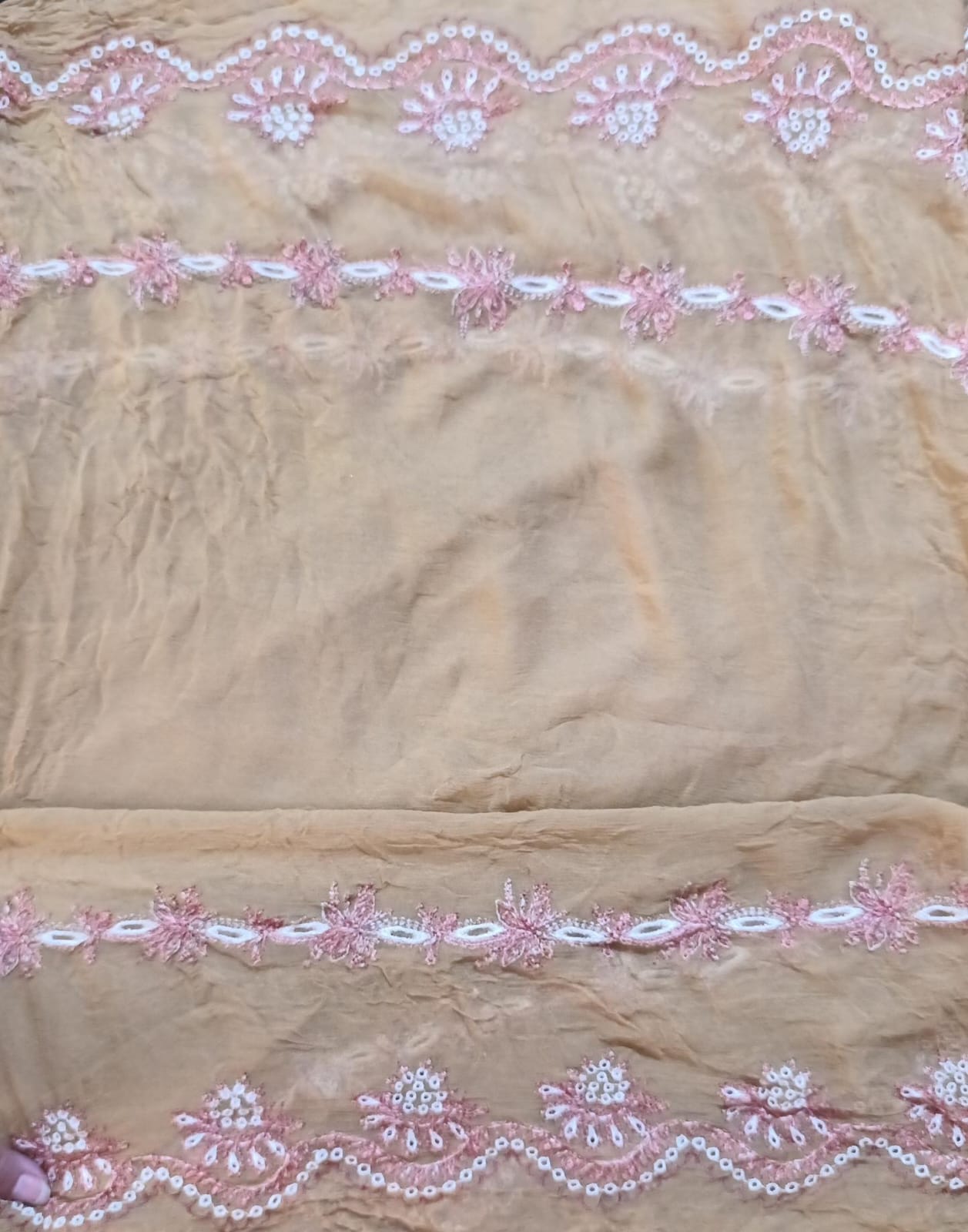 Hussain rehar chiffon emb dupatta bfresh