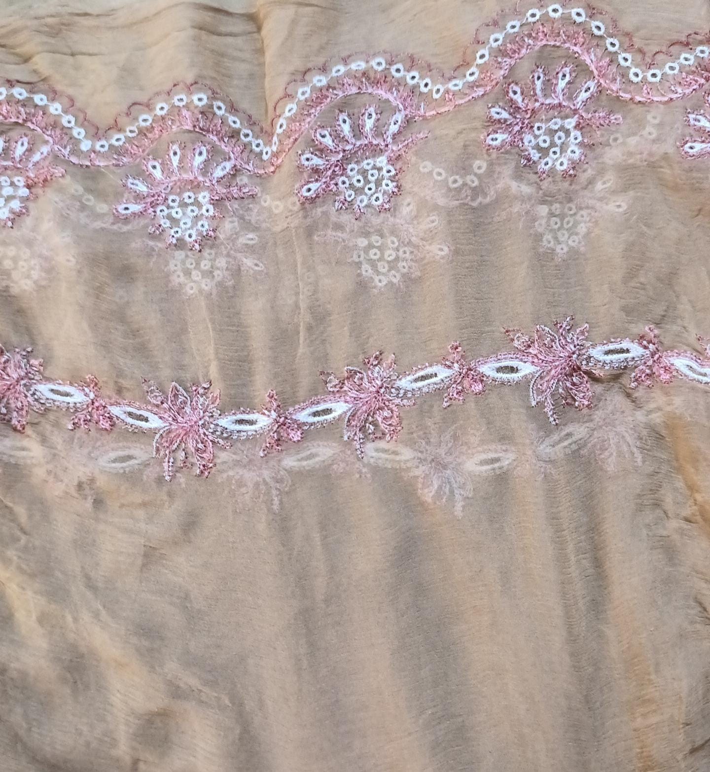 Hussain rehar chiffon emb dupatta bfresh