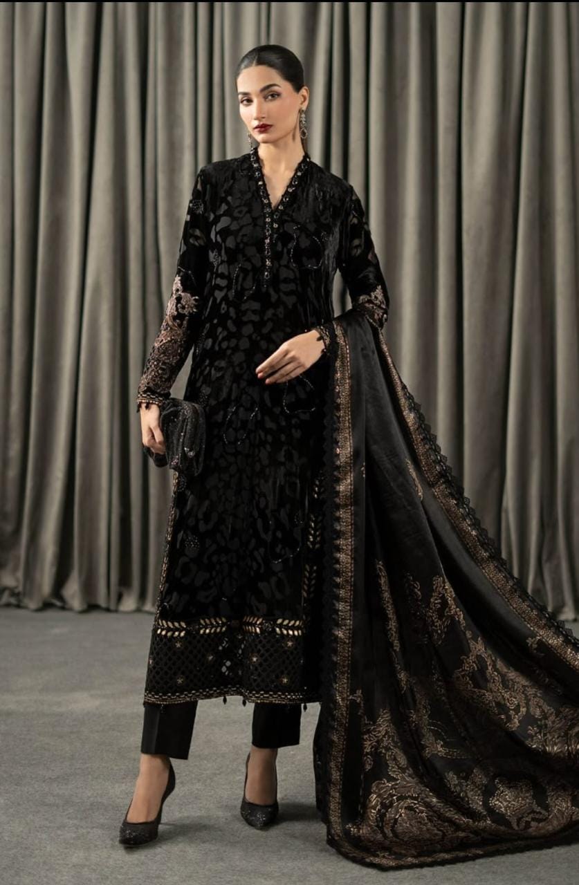 Maria B silk shawl