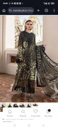 Maria B winter Linen 3 piece