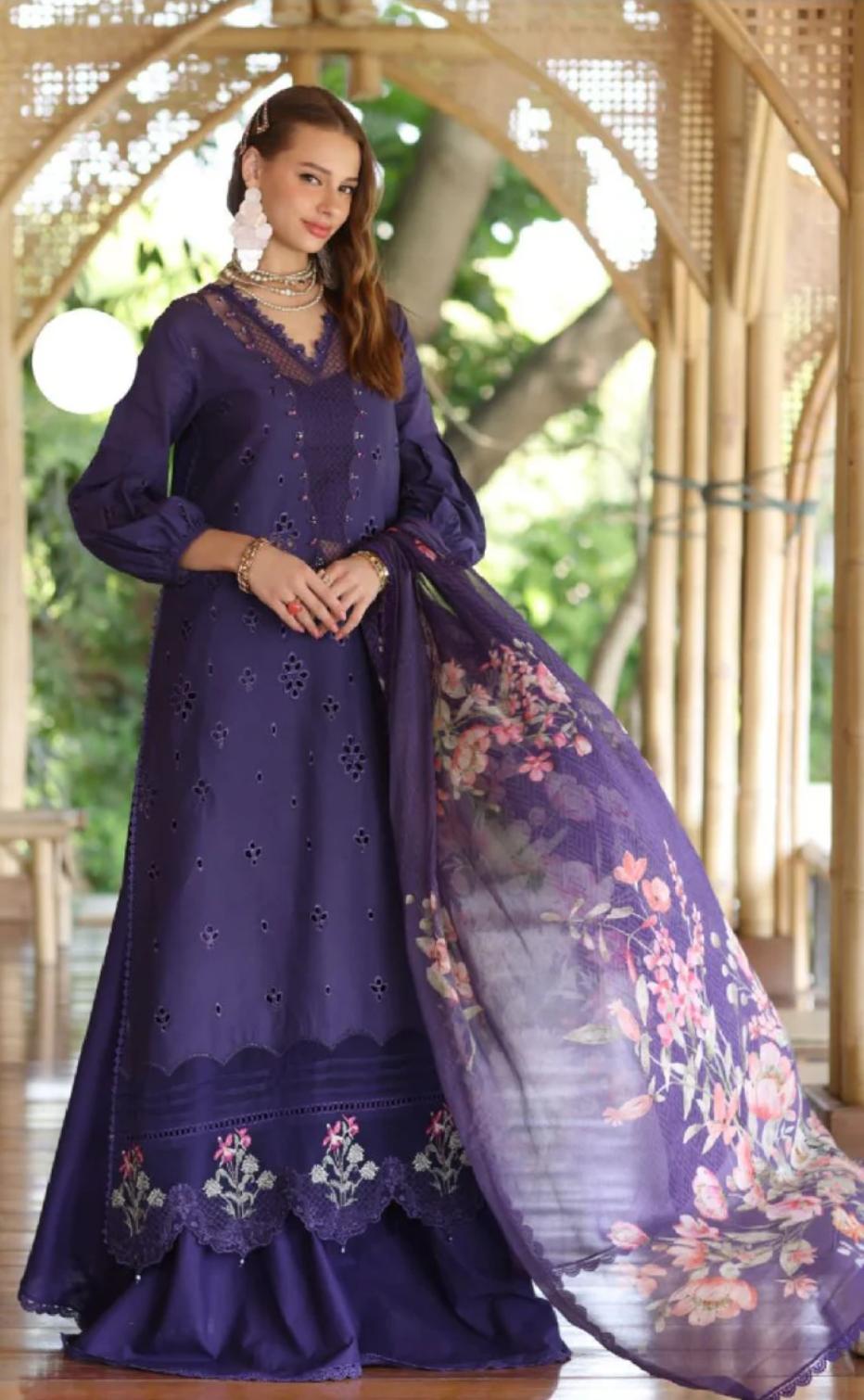 UNSTITCHED LAWN SUIT BY SAADIA ASAD