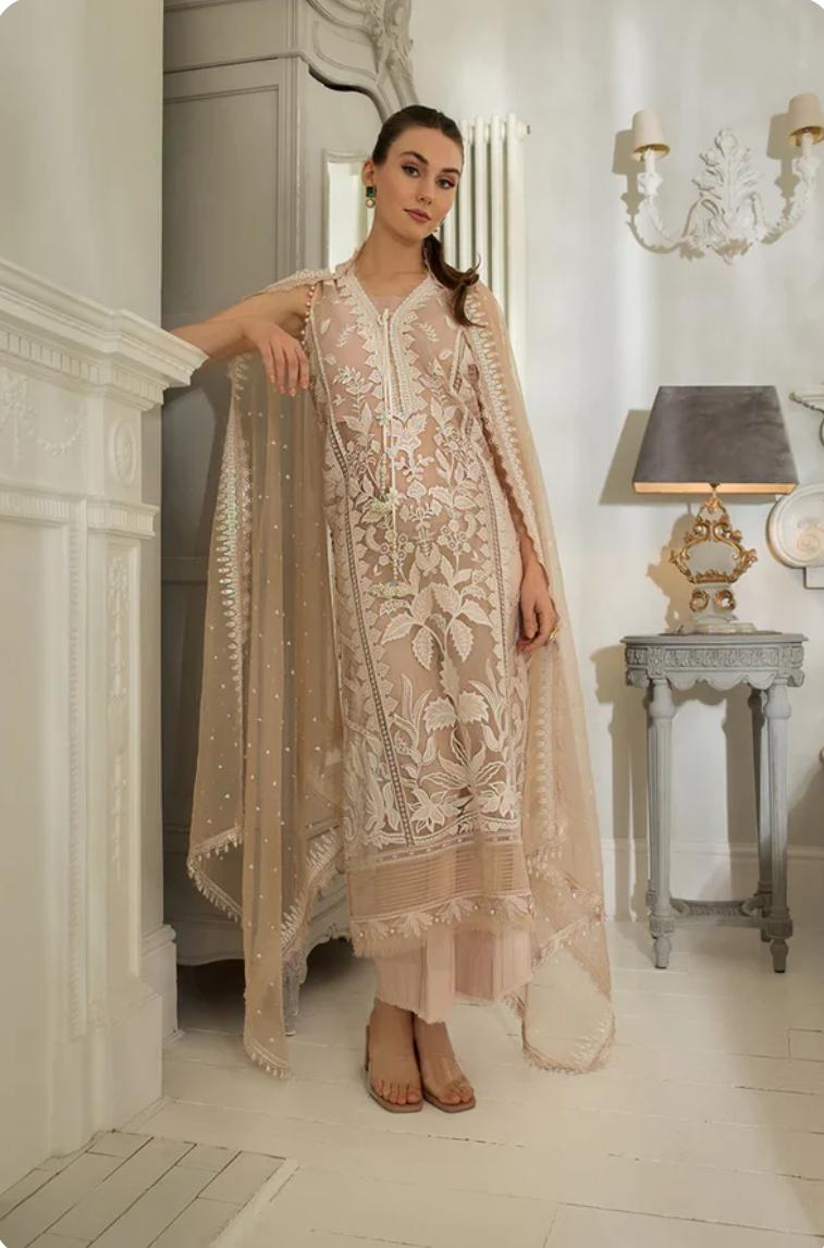 UNSTITCHED LAWN SUIT BY SOBIA NAZIR