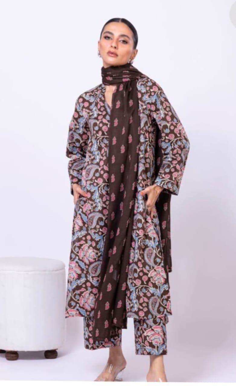 UNSTITCHED LAWN SUIT BY KHADDI