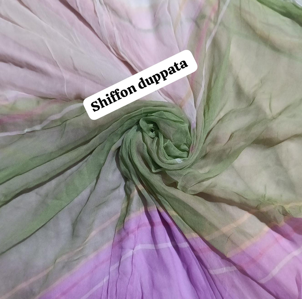 Zarashah jahan printed pure shiffon dupatta