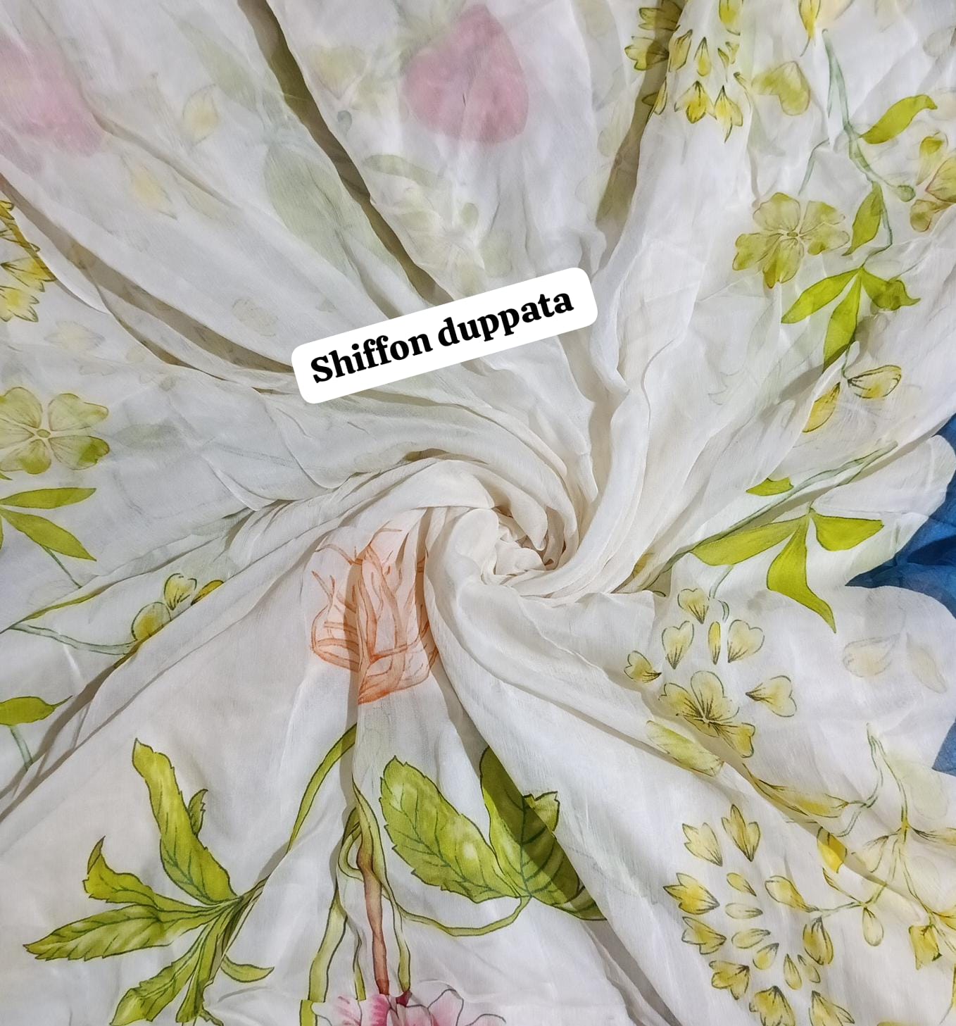 Zara shah jahan printed shiffon dupatta