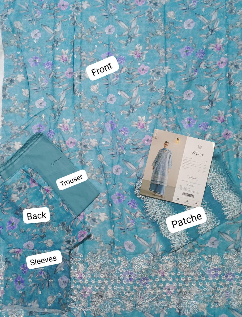 Ayzel by afrozeh suit 2026 digital printed emb 2pc