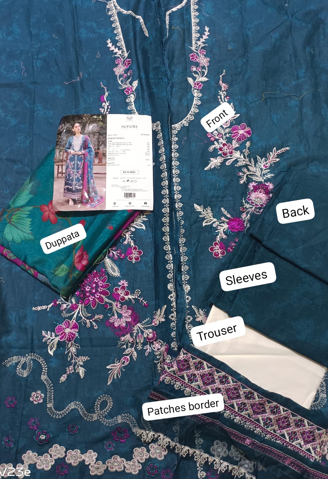 Zenvia Lawn Suit 2026 - Ayzel serein unstited summer BFRESH