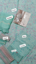 Ayzel by afrozeh printed emb lawn 3pc