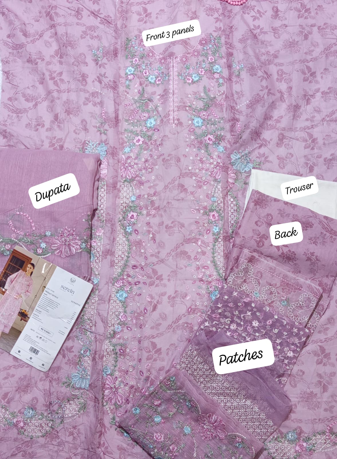 Ayzel by afrozeh digital printed emb lawn 3pc 2026