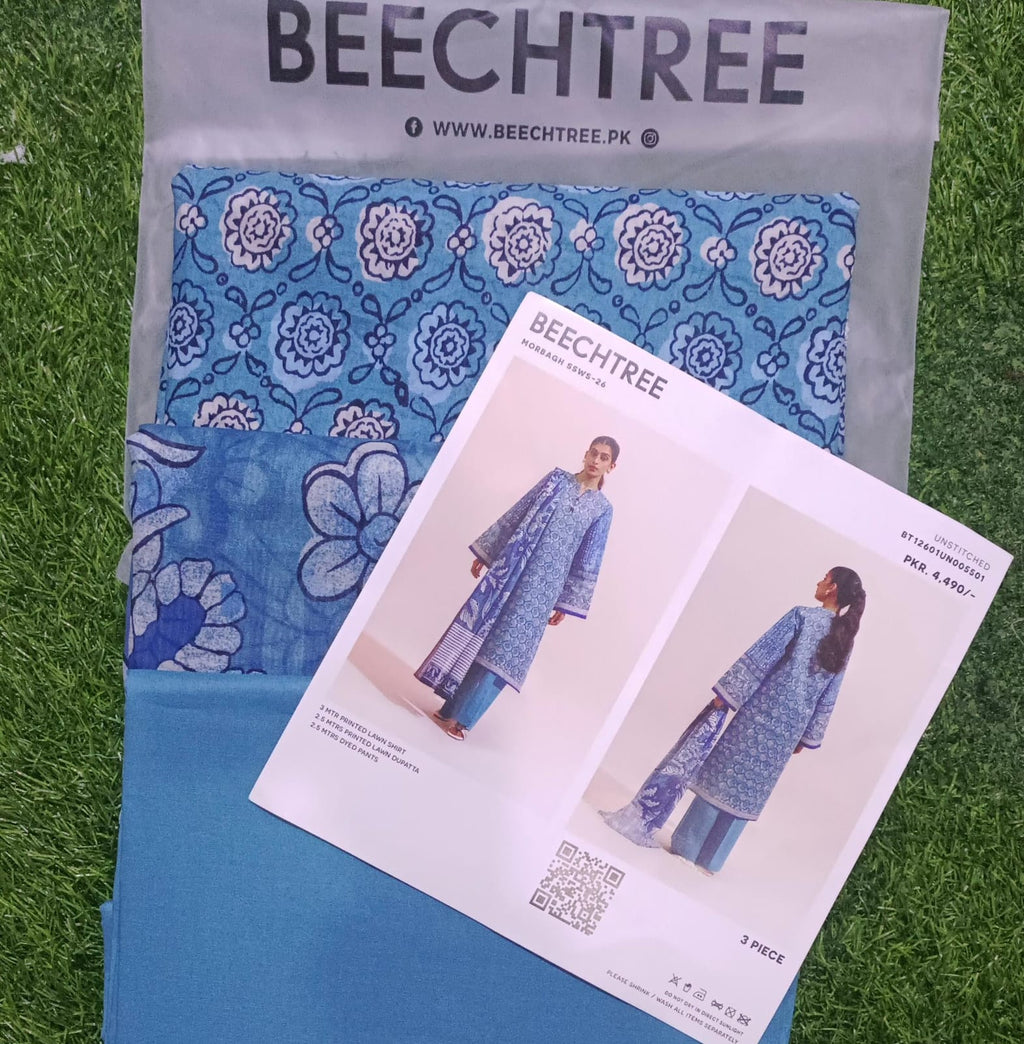 Beechtree lawn printed 3pc unstitched