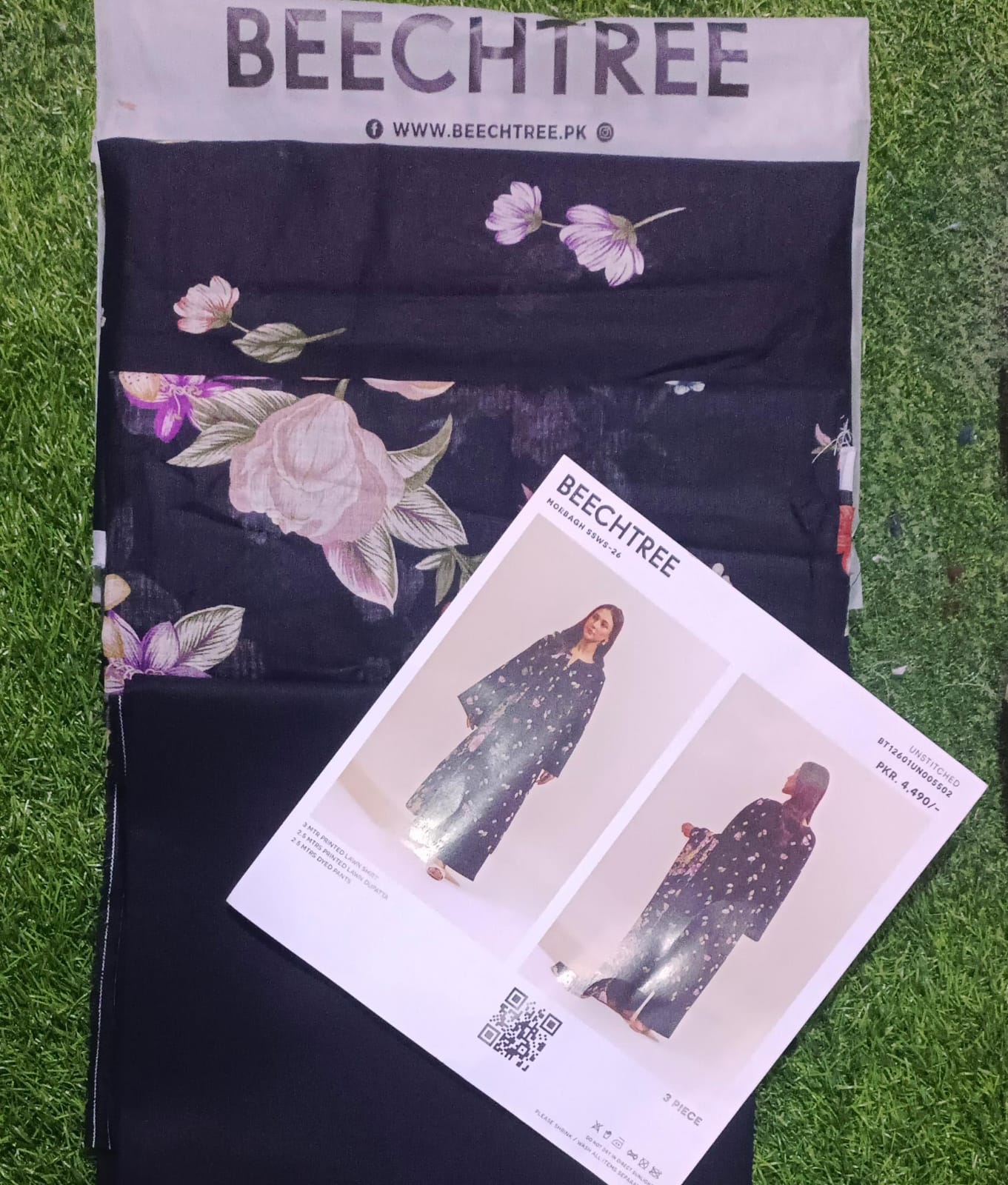 Beechtree lawn printed 3pc unstitched