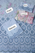 Zarashah jahan emb lawn 2pc (B)