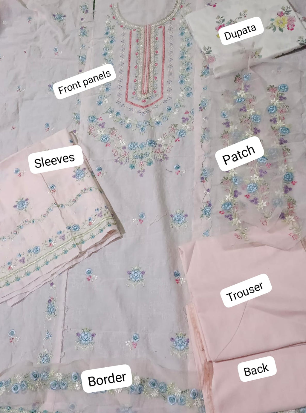 Zarashah jhan emb textured lawn 3pc