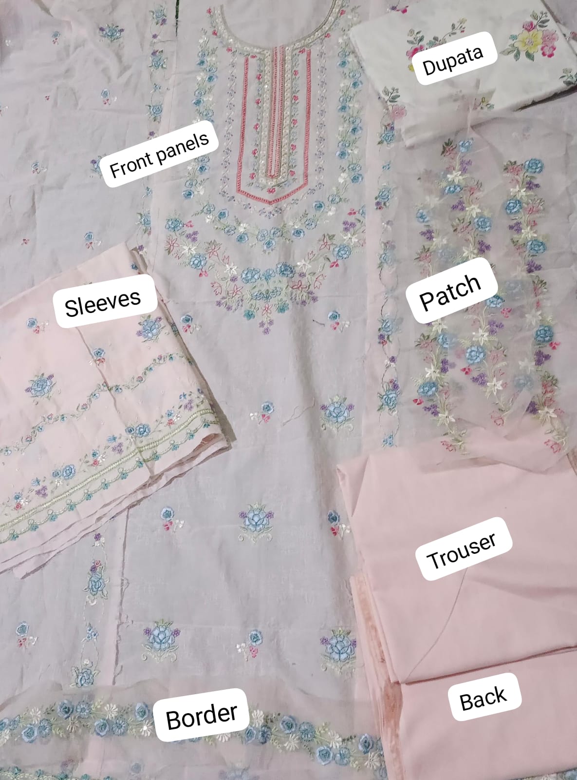 Zarashah jhan emb textured lawn 3pc