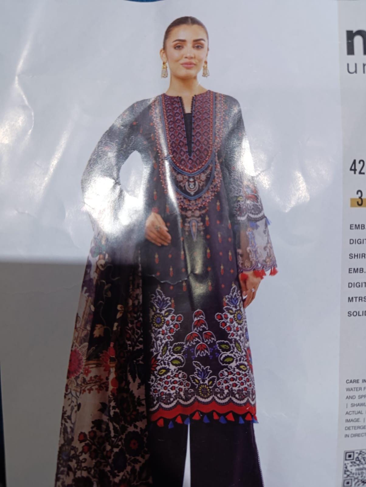 nishat embroidery lawn 3 piece fresh