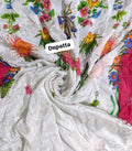 Hussain rehar printed silk dupatta