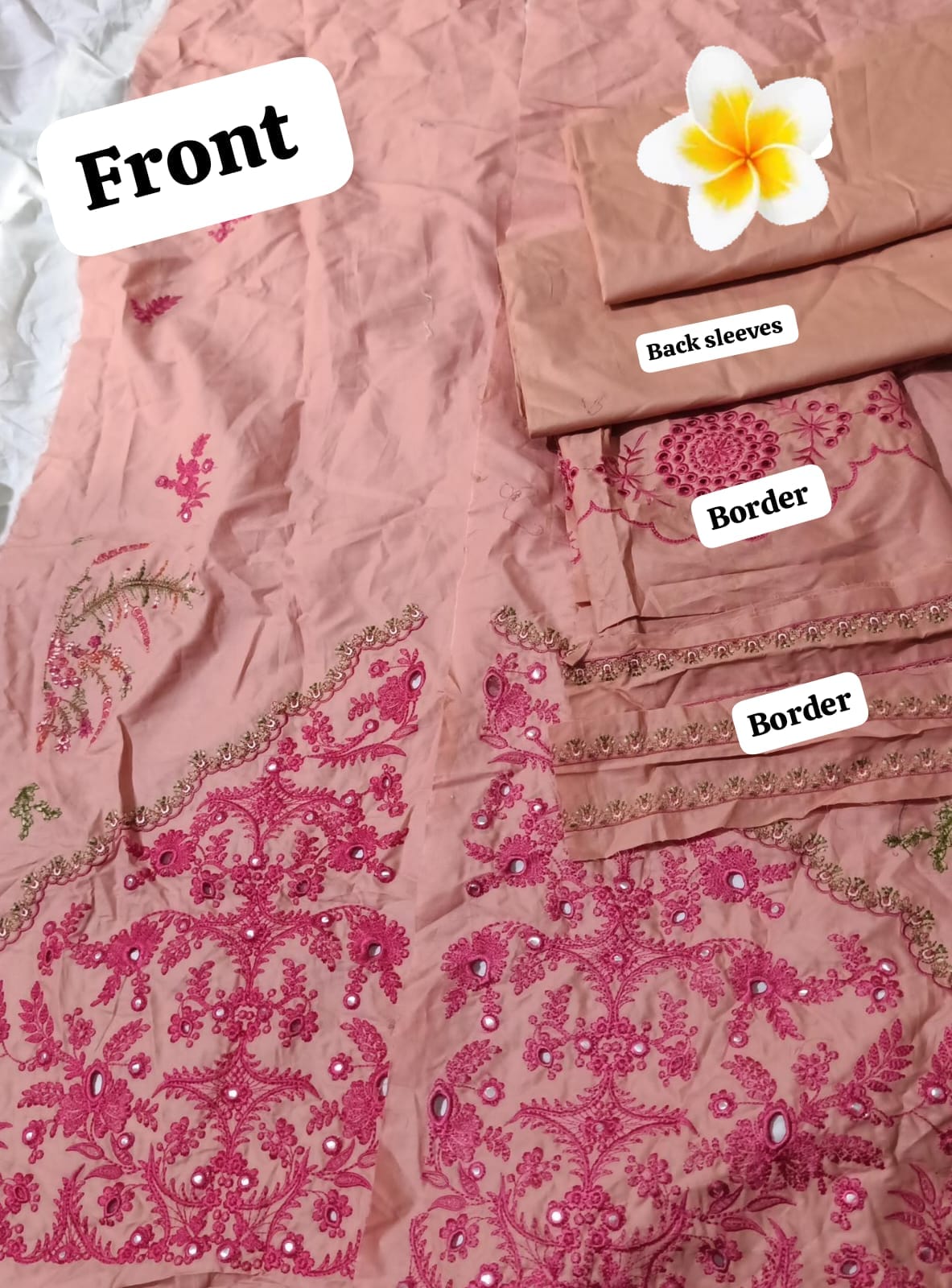Hussain rehar emb lawn 2pc unstitched
