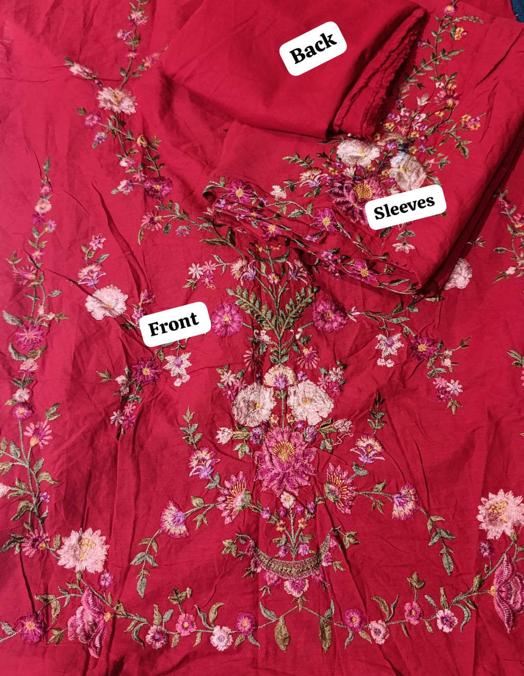 Zarashahjhan  emb textured lawn shirt