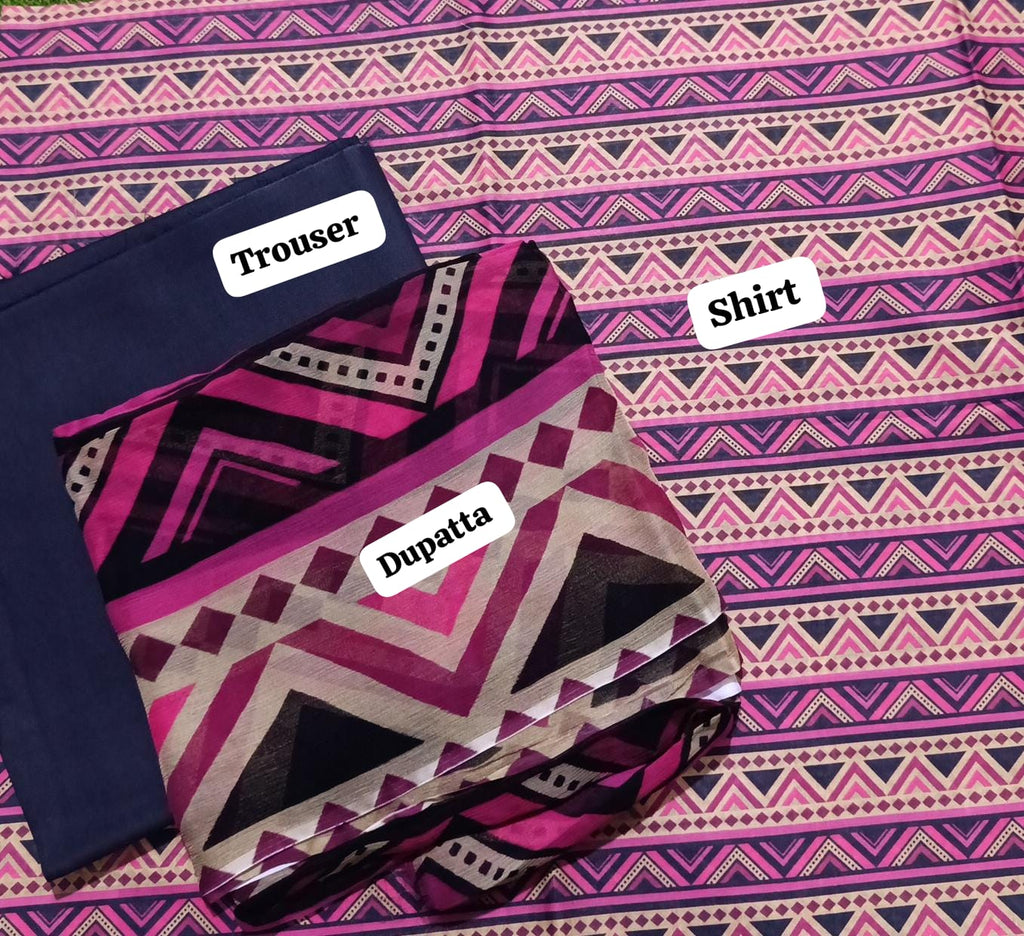 Bareeze lawn printed 3pc unstitched