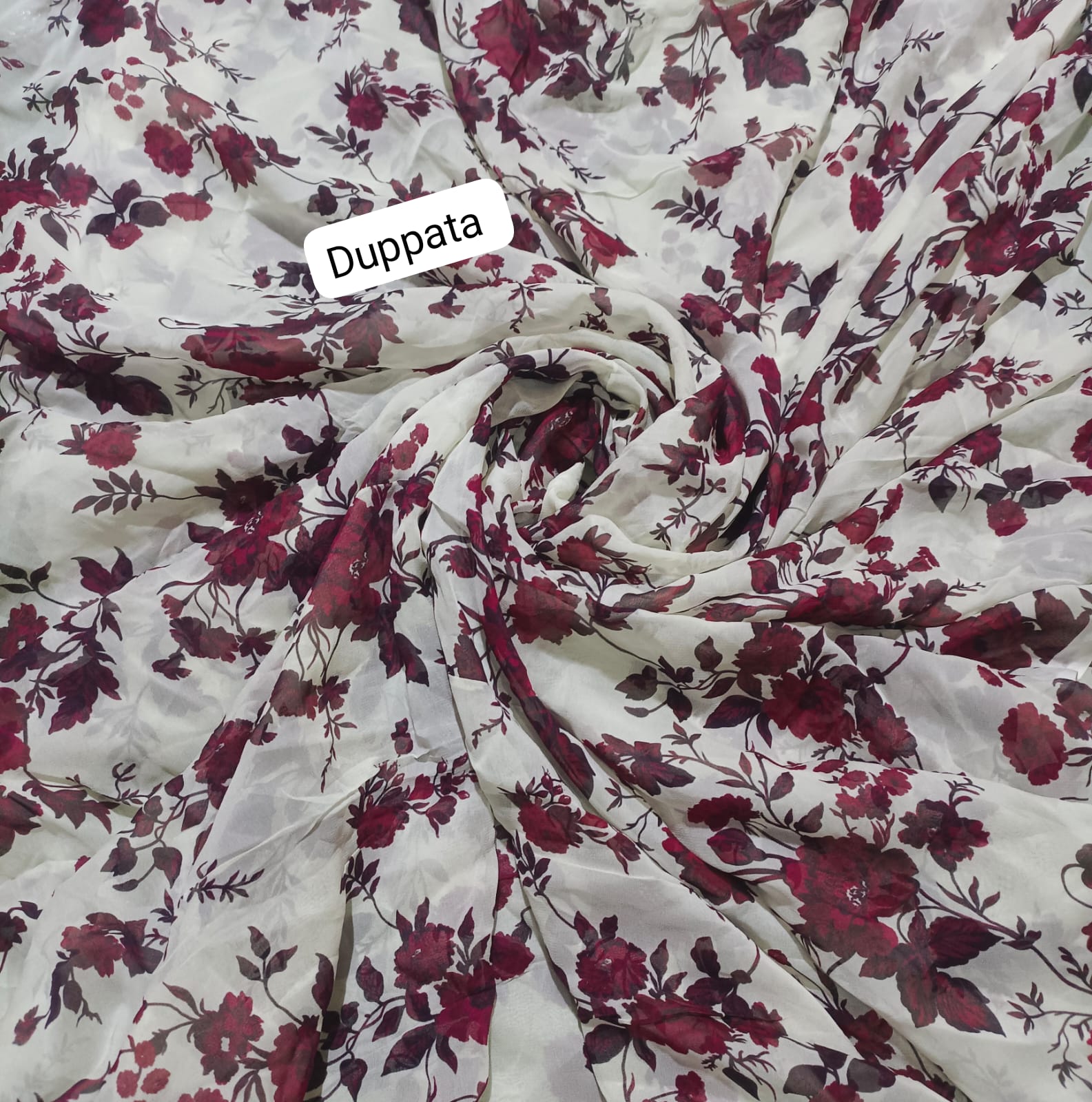 Zarashahjhn PRINTED  chiffon dupatta