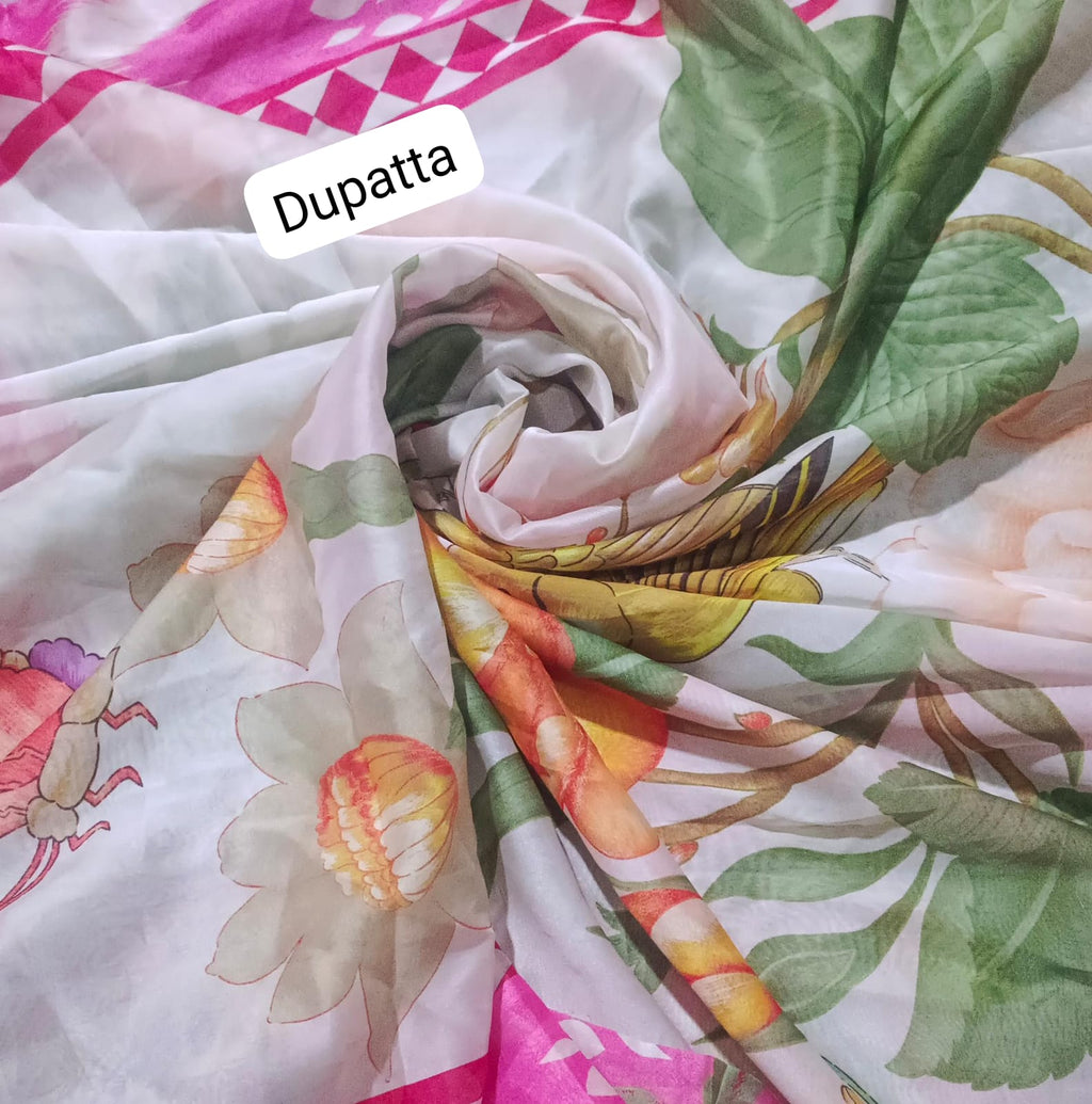 Zarashahjhn PRINTED  chiffon dupatta