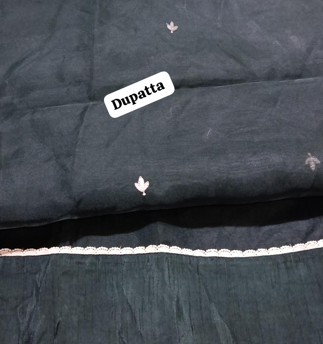 Zarashahjhan emb organza dupatta