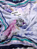 Zarashahjhan printed silk  ready to wear dupatta