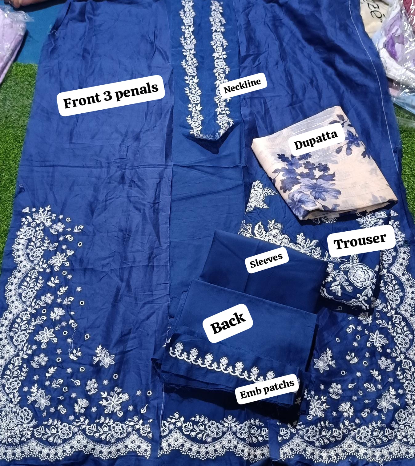 Zarashahjhan emb 3 pc suit unstitched
