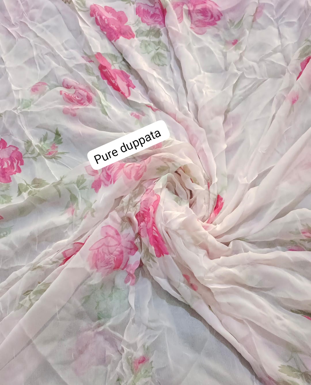 zarashahjhan pure chiffon dupatta