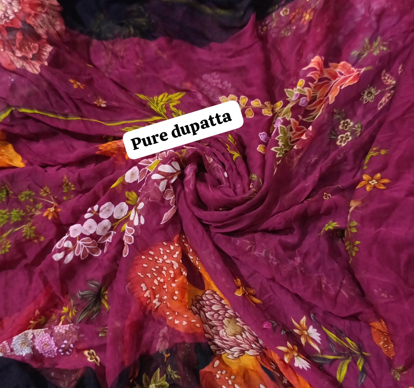 Maria b pure chiffon dupatta