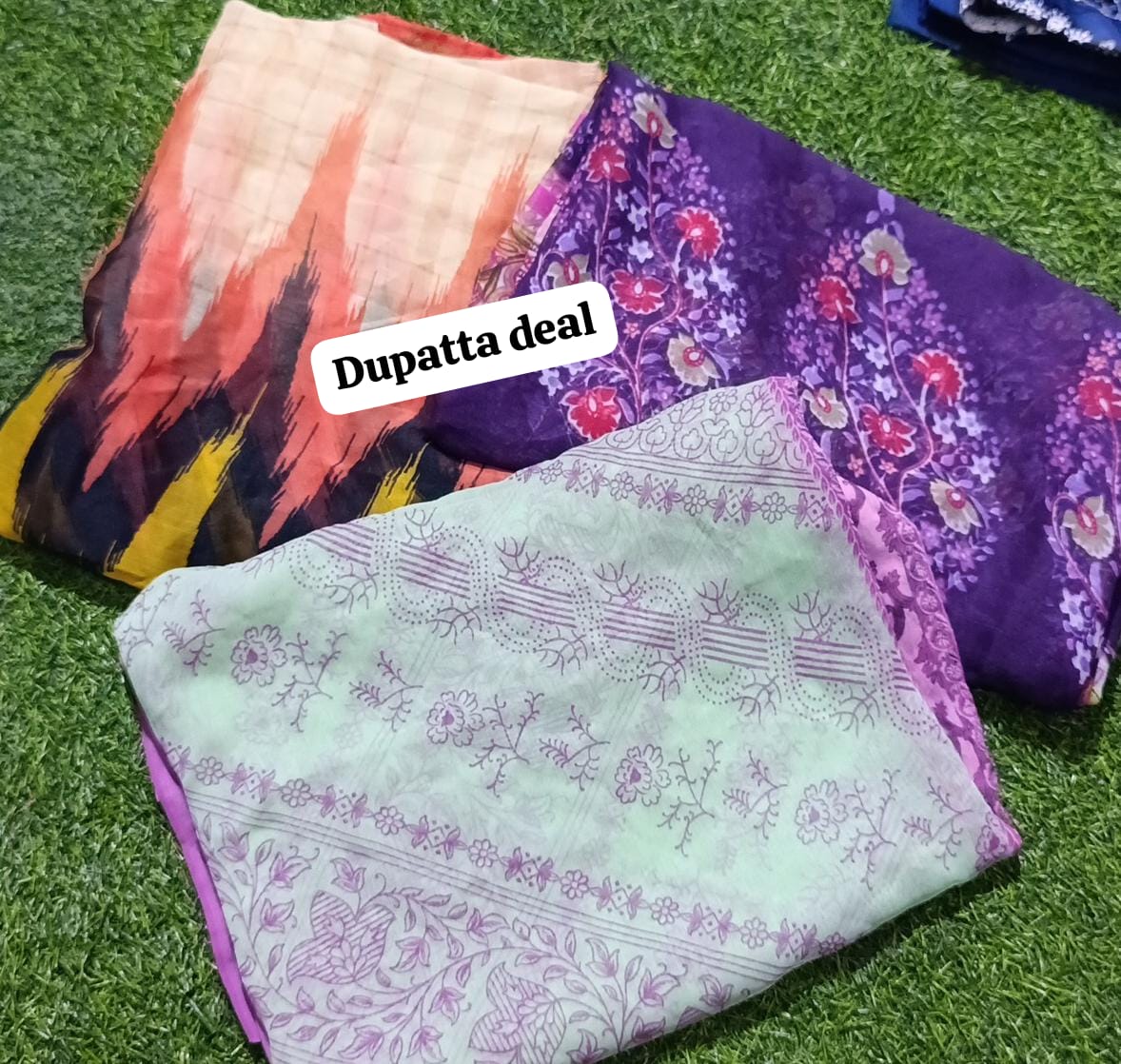 DEAL Branded printed chiffon dupatta