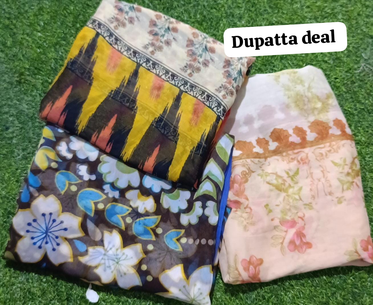 DEAL Branded printed chiffon dupatta