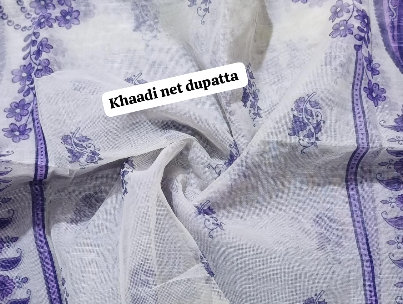 BRANDED KHADDI NET DUPATTA