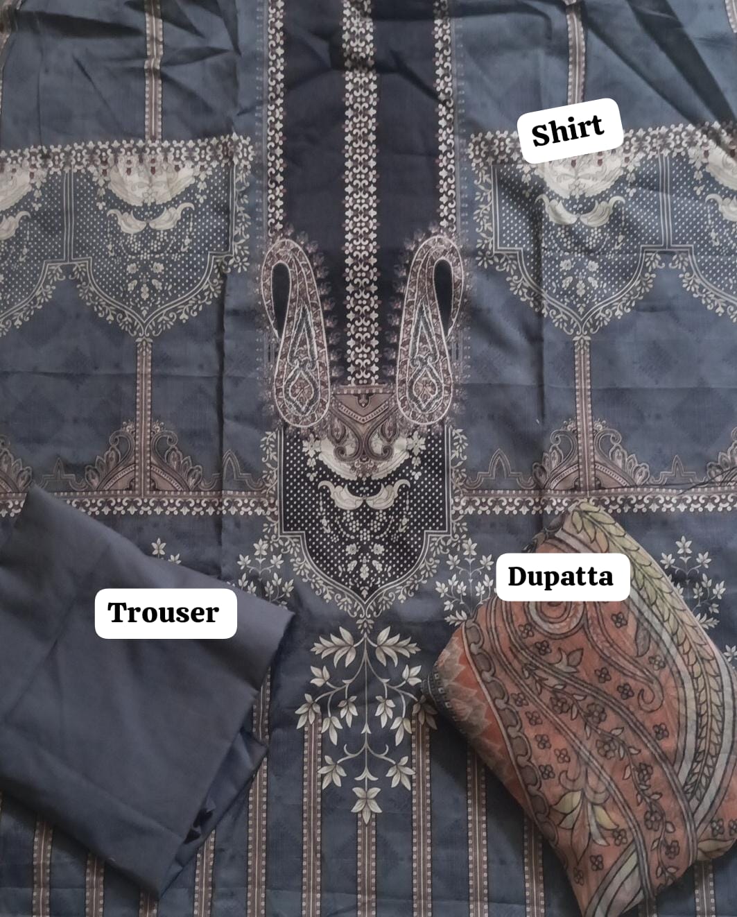 MORBAGH BY Beechtree lawn printed 3pc