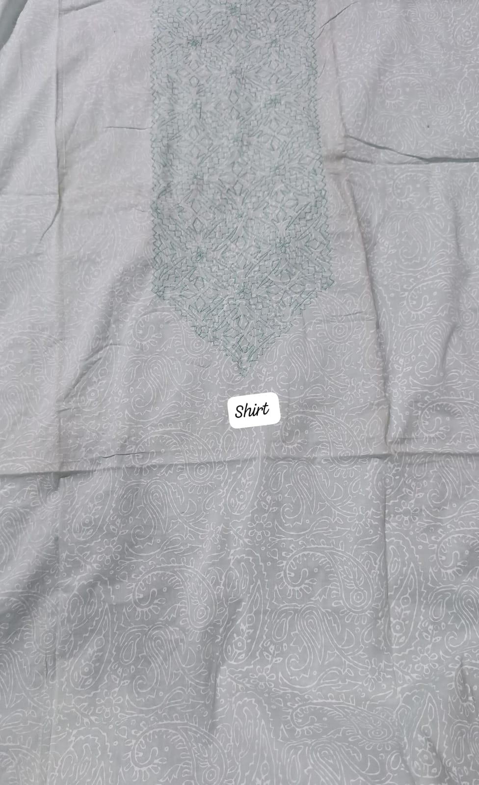 BRANDED emb block print SHIRT