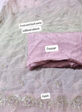 BAROUQE emb  china chiffon 2pc with missing sleeves